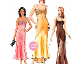 Sewing Pattern: Vogue 7850 Close Fitting Evening Dress, Uncut, Factory Folded, Various Sizes