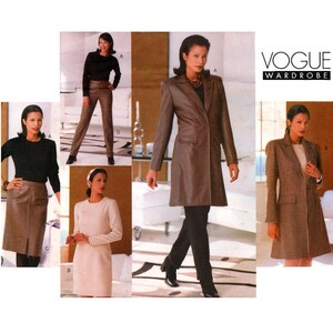 Vogue 2176 Jacket, Dress, Top, Skirt and Pants, Uncut, Factory Folded Sewing Pattern Plus Size 18-20-22
