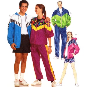 McCall's 7611 Unisex Activewear: Jacket, Pants and Shorts, Uncut, Factory Folded Sewing Pattern Size 34-36