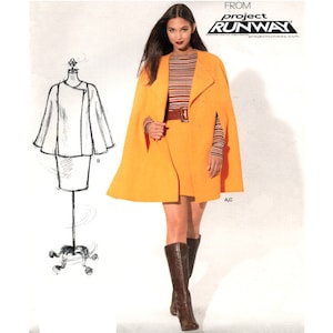 New Look 6152 Swing Coat/Cape and Skirt, Uncut, Factory Folded Sewing Pattern Multi Size 8-18