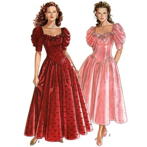 New Look 6489 Romantic Fit and Flare Prom/Formal/Evening Dress in Two Lengths, Uncut, Factory Folded Sewing Pattern Multi Size 6-18