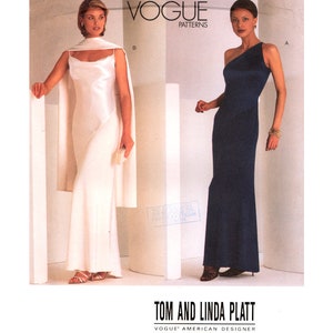 Vogue American Designer 2042 Tom and Linda Platt Evening, Bridal, Bridesmaid, Prom Dress, Uncut, Factory Folded Sewing Pattern Size 12-16