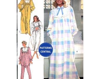 Simplicity 7816 Nightgown in Two Lengths and Pajamas, Uncut, Factory Folded Sewing Pattern Bust 32.5-34 (83-87 cm)