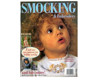 Australian Smocking and Embroidery Magazine, Summer 1994, Issue 27, Factory Folded Patterns, Instructions, Colour Photos, 64 pages