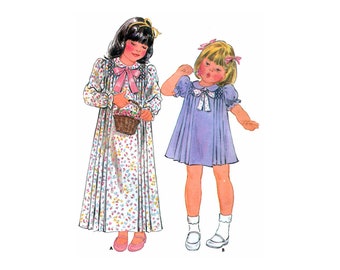 Butterick 3567 Childs' Front Pleated, Peter Pan Collar Dress in Two Lengths, Uncut, Factory Folded Sewing Pattern Size 5