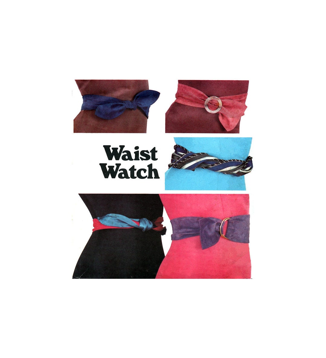 Butterick 6692 Shaped Belts Designed for Faux Leather and