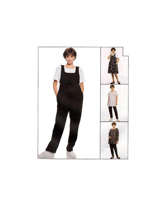 Top and Pull-On Pants McCall's 8012 Misses' Maternity Jumper Jumpsuit