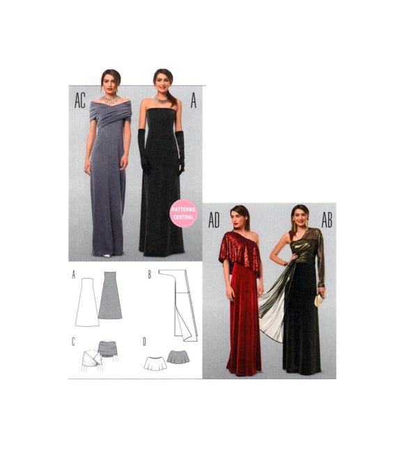 Sewing Pattern: Burda 6997 Strapless, One Shoulder or off the Shoulder Evening Dresses, Uncut, Factory Folded, Multi Sizes - Etsy Sewing Pattern: Burda 6997 Strapless, One Shoulder or off the Shoulder Evening Dresses, Uncut, Factory Folded, Multi Sizes - Etsy