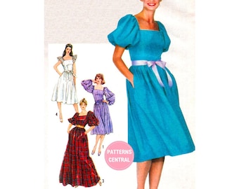 Sewing Pattern: Simplicity 6374 Special Occasion Dress in Two Lengths, Uncut, Factory Folded, Bust 34 (87 cm)