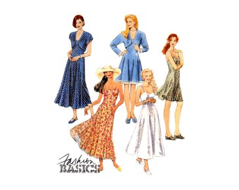 McCall's 7108 Bolero and Spaghetti Strap, Fit and Flared Sundress in Two Lengths, Uncut, Factory Folded, Sewing Pattern Size 4-8