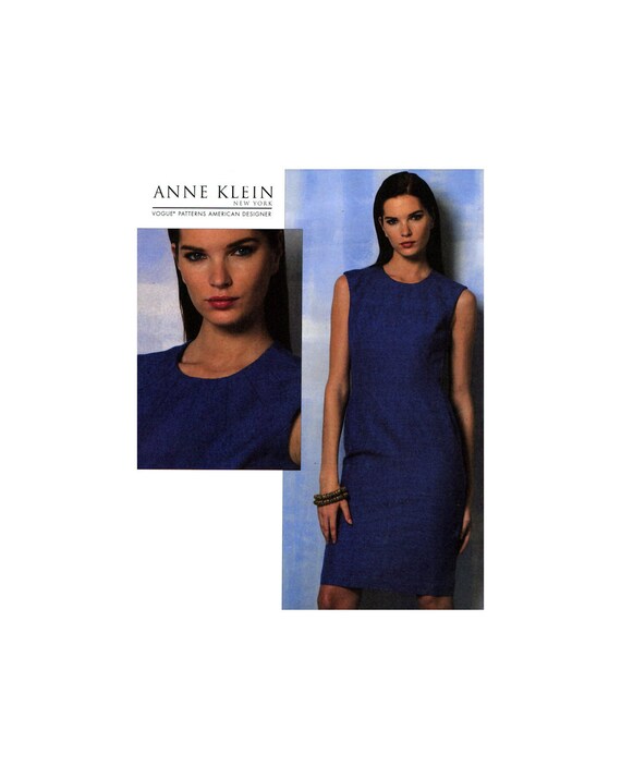 Vogue American Designer 1156 Anne Klein Fitted, Lined Dress With Princess  Seams, Uncut, Factory Folded Sewing Pattern Multi Plus Size 16-22 - Etsy