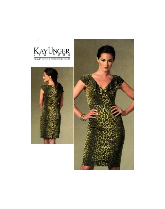 Vogue American Designer 1206 Kay Unger Lined, Party, Evening, Cocktail Dress,  Uncut, Factory Folded Sewing Pattern Multi Size 6-12 - Etsy