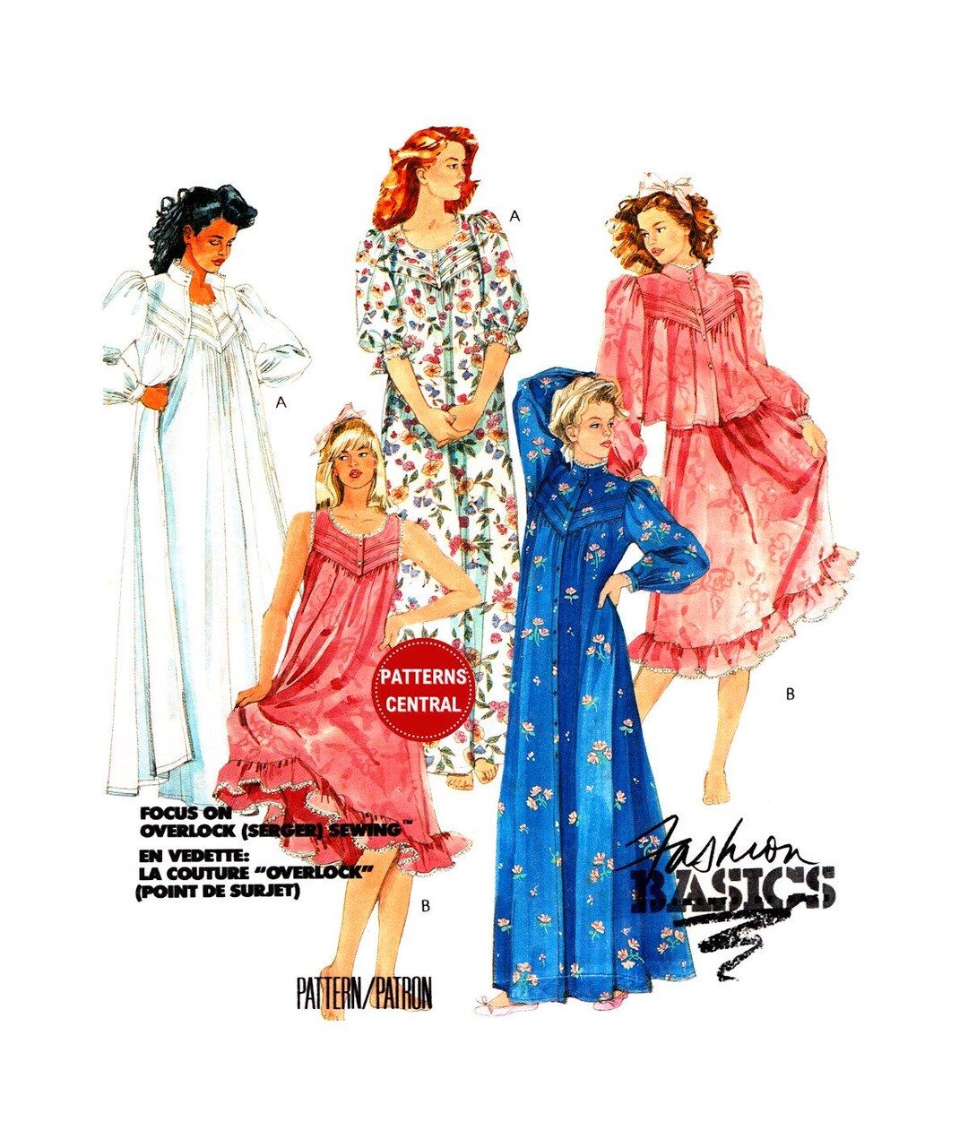Sewing Pattern: Mccall's 2827 Robe, Bed Jacket and Nightgown, Uncut ...