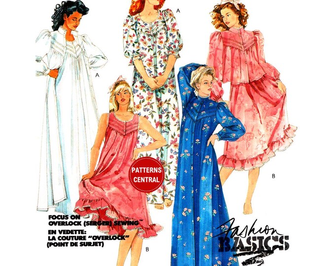 Mccall's Robe Pattern Sewing Pattern: Mccall's 2827 Robe, Bed Jacket and Nightgown, Uncut ...