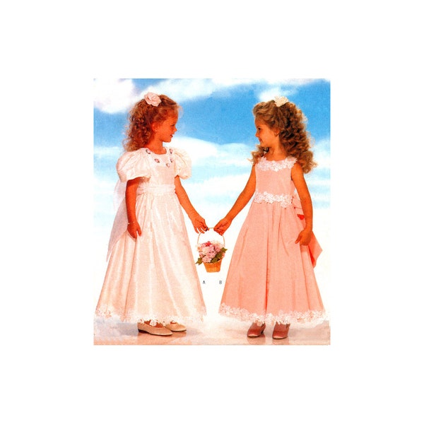 Butterick 4310 Fit and Flare Flowergirl Dresses, Uncut, Factory Folded Sewing Pattern Size 5-6X