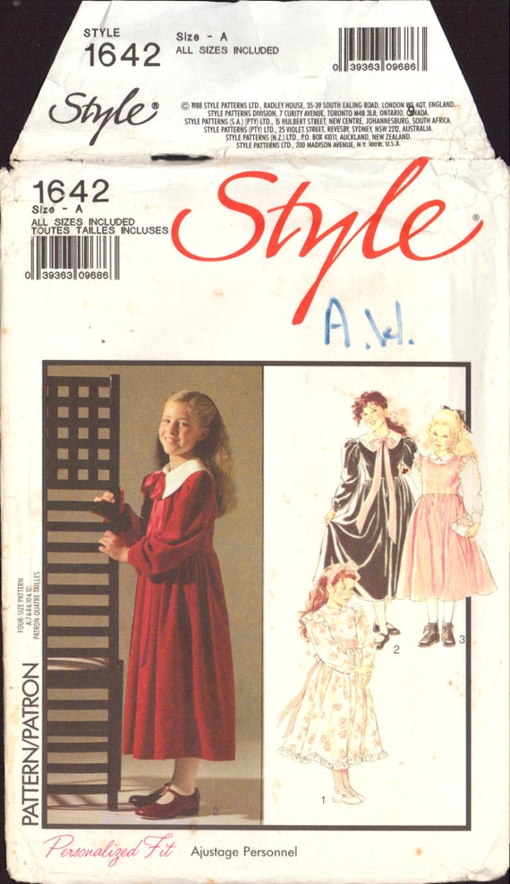 Robe Femme Vintage Motif Couture - Longueur Variable - Tailles 8 à 12