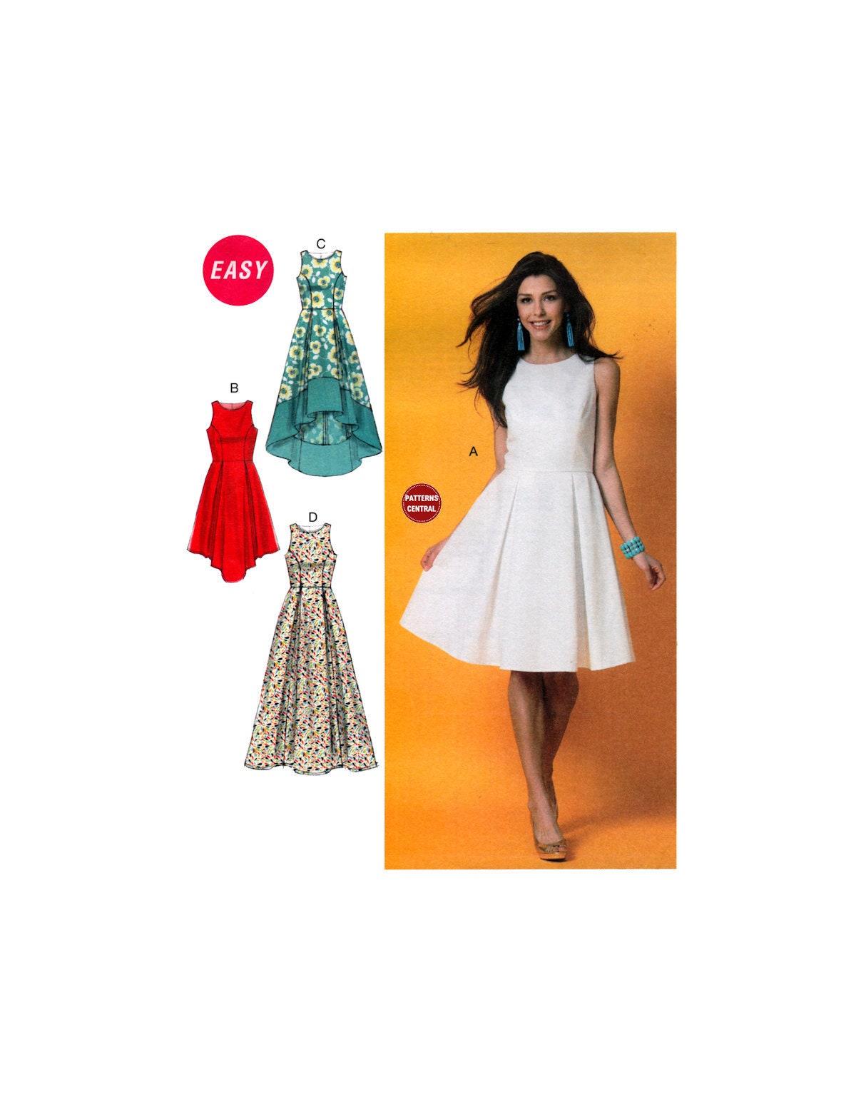 Sewing Pattern: Mccall's 6953 Dress With Inverted Pleat or Hi-lo Skirt in  Two Lengths, Uncut, Factory Folded, Size 6-14 - Etsy