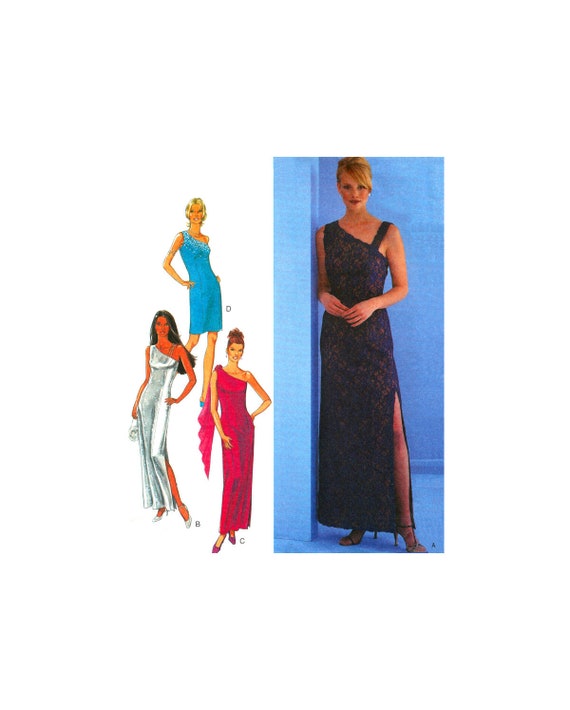 Style 2874 One Shoulder Evening Dress in Two Lengths, Uncut, Factory  Folded, Sewing Pattern Size 6-16 - Etsy