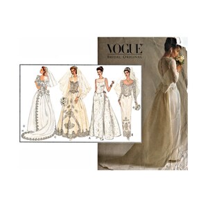 Gown Vogue Bridal Original Vogue Pattern 1325 