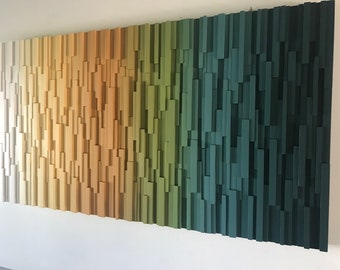 wood wall art- wall art-modern wall art-abstract art- large art- home decor- unique art- mid century- Original Design-
