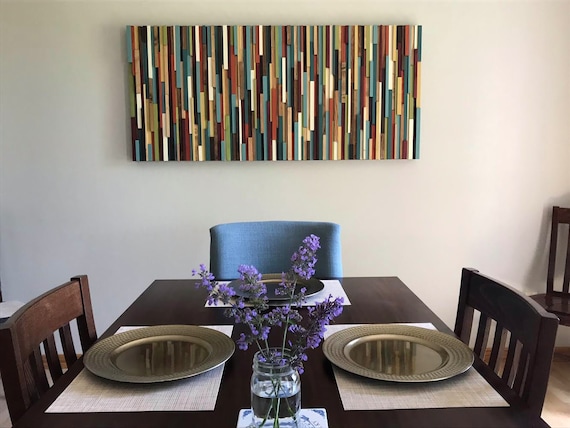 Modern Wood Wall Art Warm Colors Huge - Warm Colors Wall Art Modern Wood Wall Art Warm Colors Huge - Warm Colors Wall Art