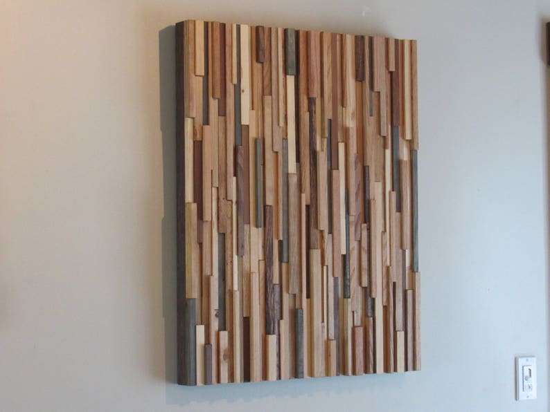 Modern Wood Wall Art Home Decor Wood Wall Artrustic Decor Etsy