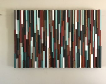 Wood wall art-modern wood wall art-painting on wood-wood wall art large-reclaimed wood wall art