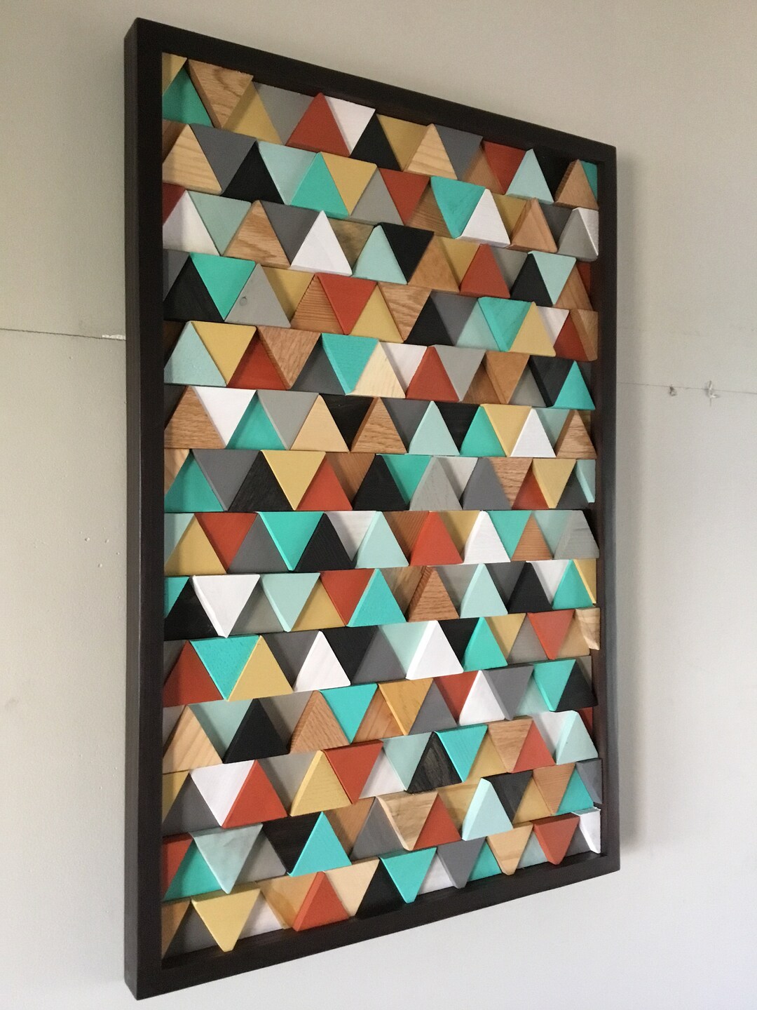 Geometric Wood Wall Art: Mid-century Modern Reclaimed Wood Sculpture - Etsy