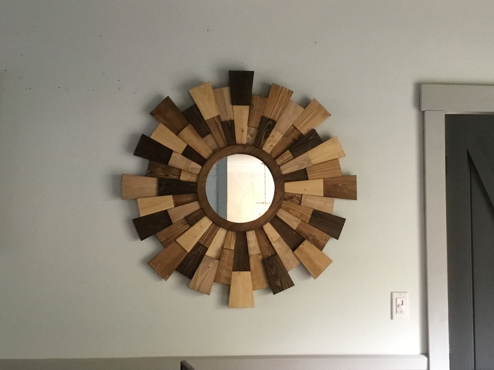 Wood Wall Art Dimensional Wood Wall Art Sunburst Wood Etsy