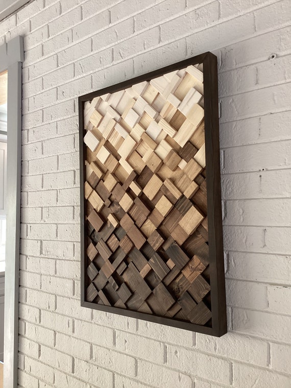 Woordvoerder Verhandeling viool Hout kunst aan de muur / Ezra / houten wand decor-geometrische - Etsy  Nederland