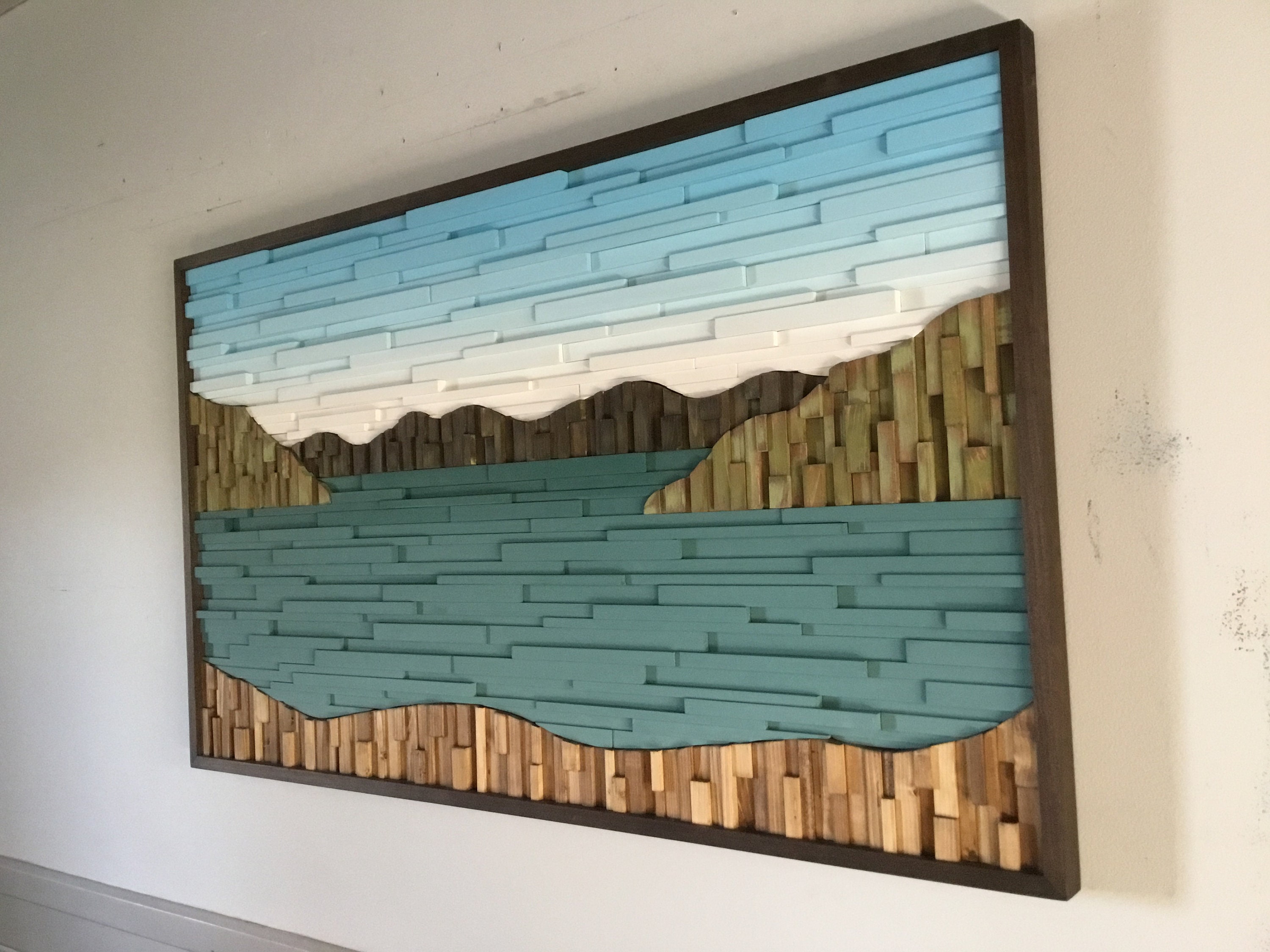 Wood Wall Art Art Sculpture Dimensional Wood Lake Art - Etsy Canada