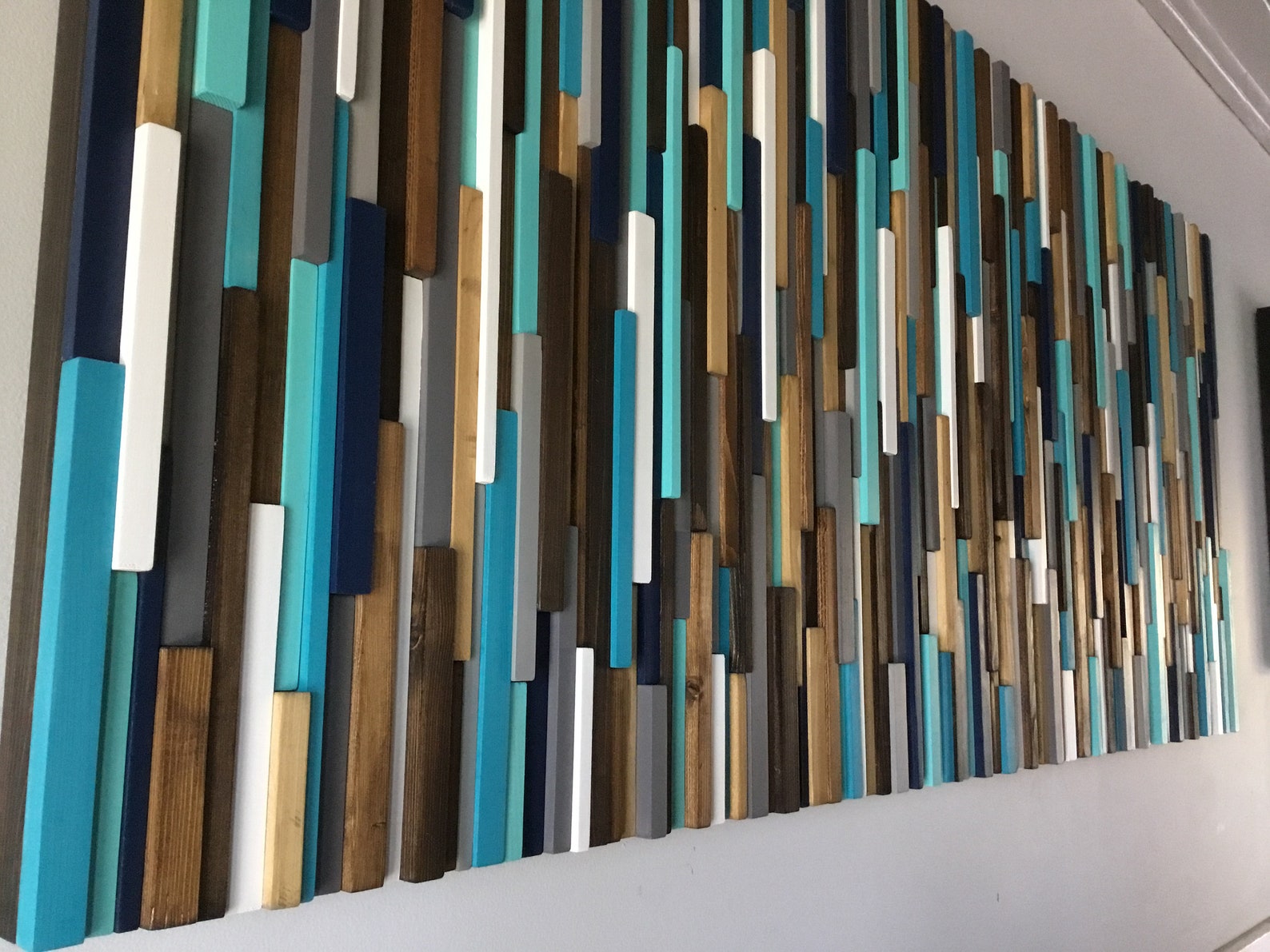 Modern Rustic Art Wood Wall Artreclaimed Wood Wall Artart Etsy