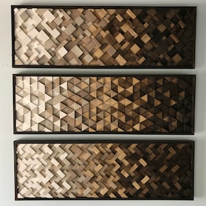 wood wall art- modern wall sculpture- 3D wood art-geometric wood art- modern wood art- contemporary art- modern organic