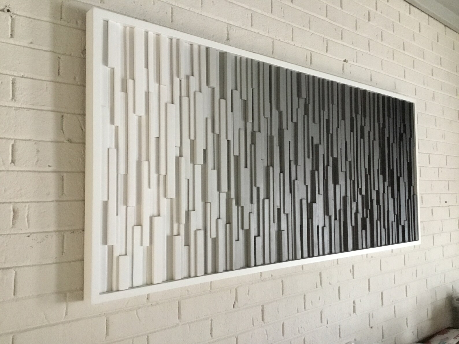 Wood Wall Art/ Midnight/ Wood Wall Art Black and White wood Etsy