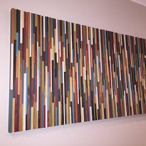 Modern wood wall art-wood wall art-wooden wall art-reclaimed wood wall art-home decor- wall art large-art sculpture