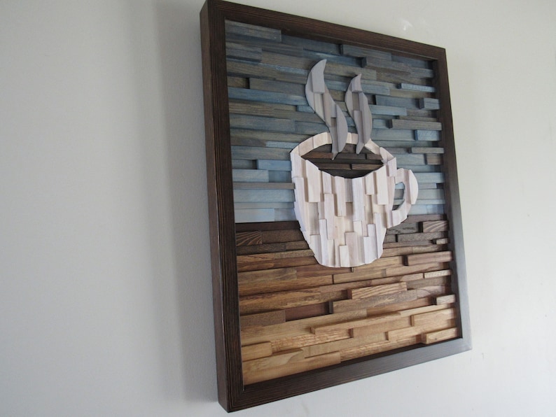 Wood Wall Art-coffee Wall Decor Cafe Art Kitchen Decor Home - Etsy