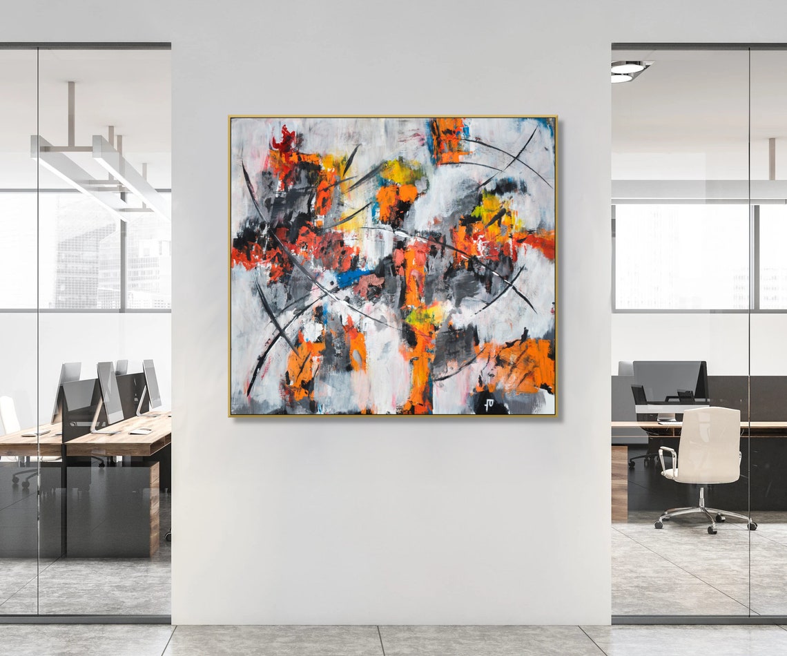 Original Abstract Art Painting on Canvas Contemporary Art Etsy