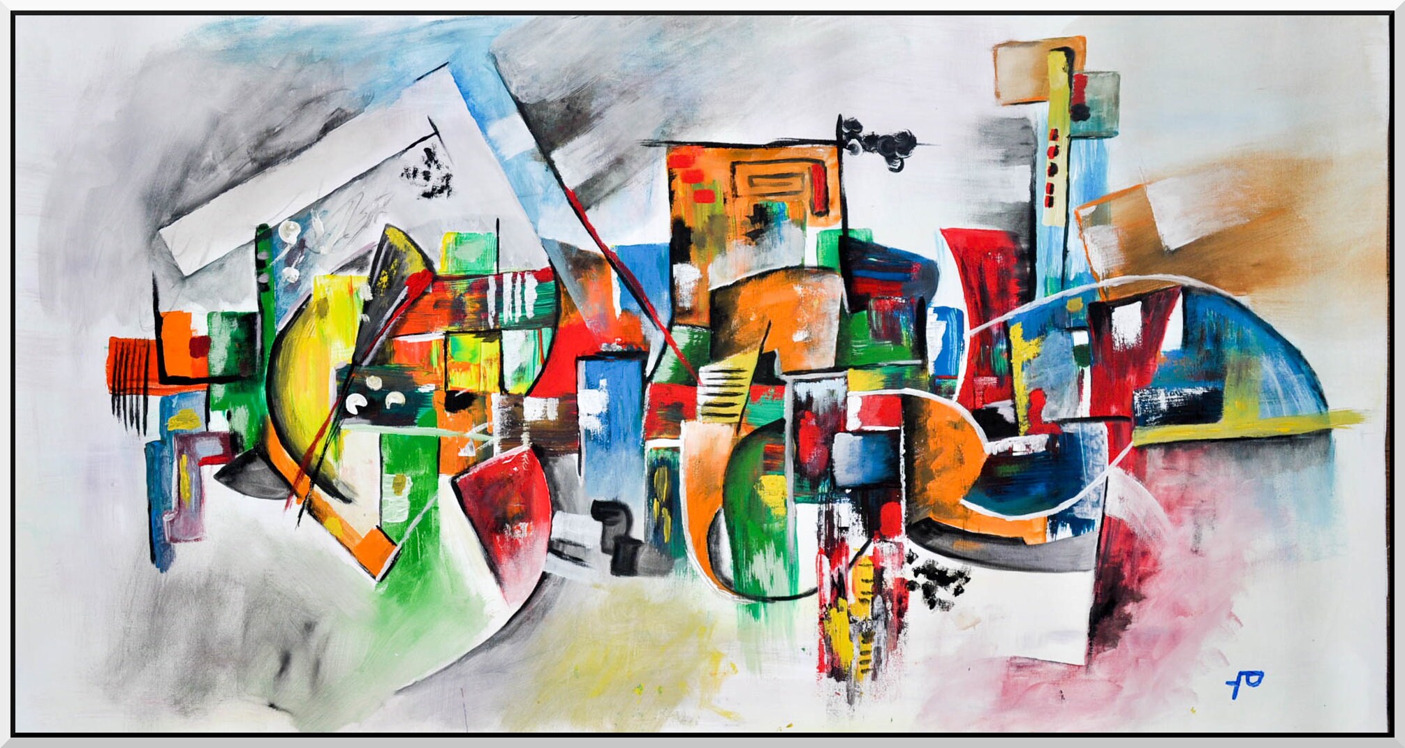 Abstract Painting ,original Abstract Decorative Art ,modern Painting Etsy