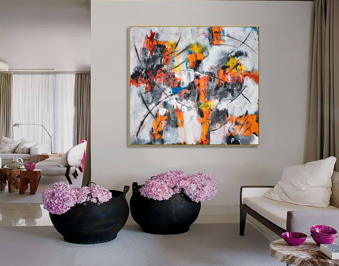 Original Abstract Art Painting on Canvas Contemporary Art Etsy