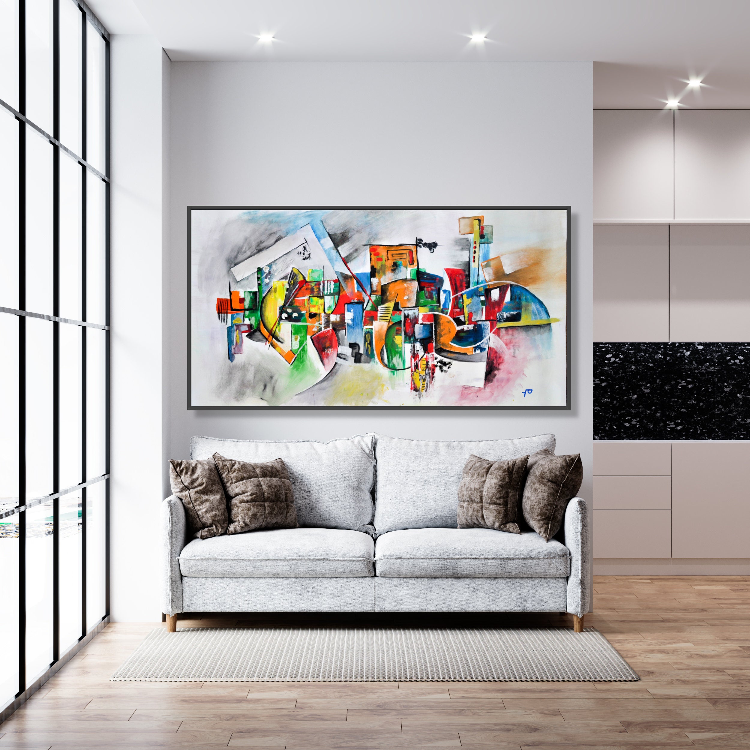 Abstract Painting ,original Abstract Decorative Art ,modern Painting Etsy