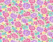 Feedsack Pink Purple Multicolored Wildflowers 1930 s Reproduction Fabric Nana Mae 4 of Henry Glass 9296-25