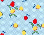SugarSack 2 by Whistler Studios Quilt Fabric Vintage Cornflower Tulips From Windham
