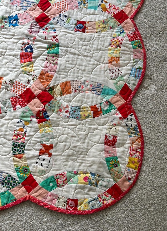 ダブルウェディングリング プレカットキルトキット 1930年代復刻版