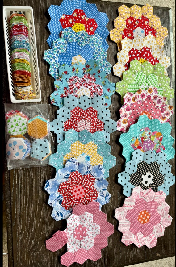 English Paper Piece Grandmother's Flower Garden Pre Cut