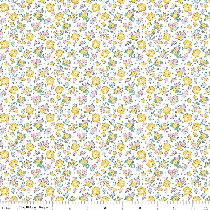 Liberty Riviera Collection Seaside Blossom B From Liberty Fabrics #01666456B