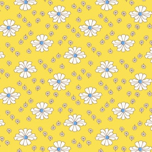 Yellow Meadow, Garden Party by Whistler Studios Collection 1930’s Reproduction Quilt Fabric #53975-2 of Windham