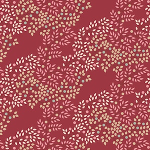 Tilda Creating Memories Winter + Reds + Greens Berrytangle Burgundy #130147