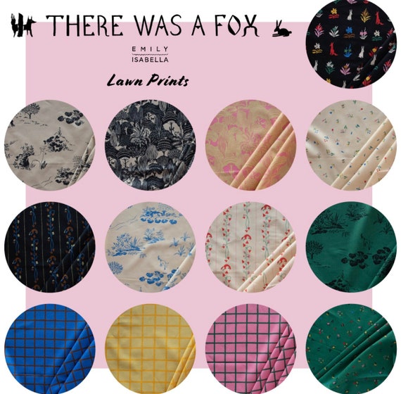 Birch Organic There was a Fox by Emily Isabella, Cotton Lawn, Fox