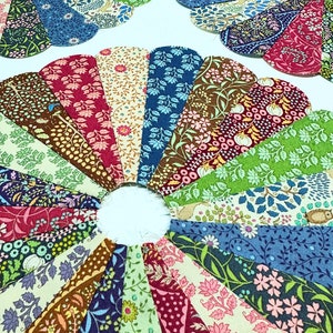 Tilda Sanctuary Dresden Plate Quilt Blocks Fabric Set Of 12
