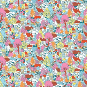 London Parks Heath View C di Liberty Fabrics #01666857C 100% Cotone Quilt Shop Quality
